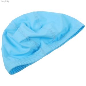 Bonnets de natation Nouveau tissu PU imperméable protéger les oreilles cheveux longs Sport nautique piscine natation bonnets de bain chapeau grande taille pour hommes femmes adultes L240125
