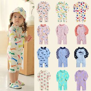 Traje de baño New Fruits Banana Traje de baño de una pieza para niños Protector solar Traje de surf para bebés de secado rápido Trajes de baño para niños y niñas al por mayor