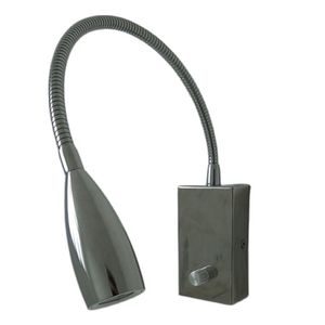 Lámpara de pared con brazo oscilante Topoch, foco de encendido/apagado/interruptor de atenuación, luz de enfoque LED de 3W, iluminación de dormitorio, decoración, candelabro Interior de barcos RV regulable