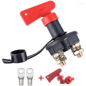 Switch 12V 24V Red 2Key Cut Off Battery Main Kill Vehicle Car Modify Isolator Disconnector Truck Boat Auto Power 300A