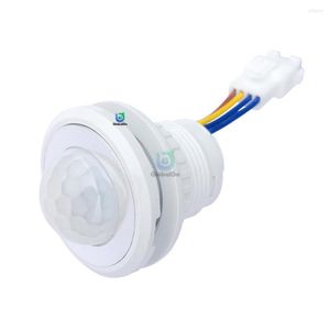 Interruptor AC 85-265V Luz infrarroja para el hogar Sensor de movimiento Retardo de tiempo PIR Led Lámpara nocturna sensible Iluminación