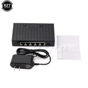 Commutateurs 1pcs 5 port 10/100/1000Mbps Base Gigabit Mini Hub Fast RJ45 LAN Ethernet Desktop New High Speed