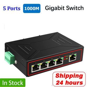 Commutateurs 5 ports Interrupteur Ethernet industriel 10/100/1000Mbp