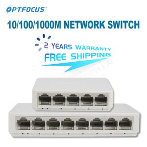 Commutateurs Optfocus 5 8 ports UTP RJ45 Gigabit Ethernet Switch 1000 Mbps Mini commutateurs réseau