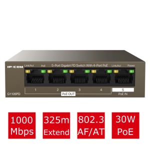 Switches Switch Poe 5/8/9/10 Puertos Gigabit Switch Fast Network Switch 8 Poe+2 Link ascendente con Centro de red interna de Office Home Office para cámara IP