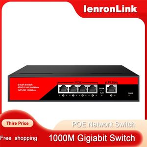 Interrupteur Switch Poe Gigabit IenronLink Link 04G10GB 5 Port 1000Mbps Fast Ethernet PoE Switch avec VLAN Alimentation pour la caméra
