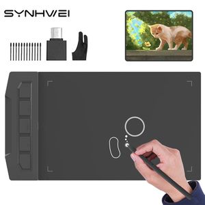 SYNHWEI X1 6 inch Graphics Drawing Writing Osu Game 8192 Level Battery-Free Pen Digital Tablet Windows Android Mac