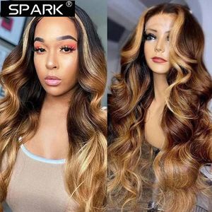 Perruques synthétiques Body Wave HD Lace Front Wig cheveux humains 1B 30 brésilien 13x4 Transparent frontal pré plumé bordeaux 231219