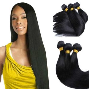 Perruques synthétiques perruque femme droite rideau de fibres chimiques cheveux artificiels paquet humain 100g 230303