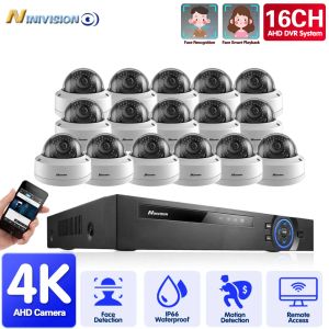 Système 16ch 4K Motion Détection DVR Sécurité Caméra Système Kit système 8MP AHD CAME IR EXTÉRIEUR EMPRÉPERSIR CCTV VIDEO VIDEO DVR DVR SET P2P