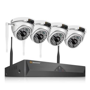 Sistema 3MP HD Wireless Outdoor Home Security Security Camera Sistema 5MP 8CH NVR WiFi CCTV Set Dome Video Vigilance Kit Visión nocturna