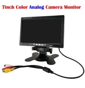 Système 7inch Couleur Analoge Camera Monitor 2ch Entrée vidéo Mini moniteur LCD pour le système de parking pour la vue de la caméra CCTV View / DVR Système