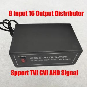 SYSTÈME SÉMINISTIQUE GRATUITE 8 sur 16 OUT TVI CVI AHD CVBS Signal Distributeur vidéo Amplificateur 8ch à 16ch Splitter pour la caméra de sécurité CCTV