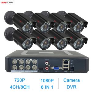 Sistema 8CH 4CH AHD Security Camera CCTV Sistema DVR Kit 720p/1080p Bullet Waterproof Waterproor Interior Home Vouravillance Sistema de vigilancia