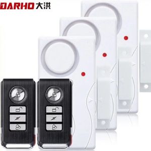 Système Darho Wireless Door / Windows Sensor Alarm 100dB Antitheft Smart Remote Contrôle pour enfants Sécurité de la sécurité des armoires Sécurité