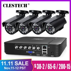 Système HD 4CH 8CH 1080N 5IN1 AHD DVR Kit CCTV Système 1TB 2TB HDD 1080P AHD APPARE / CAME BULLET 2MP P2P SECTION DE SÉCURITÉ