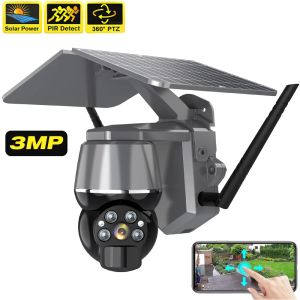 Système HD Wireless WiFi 4G Solar Pannel Prix IP Proplayée Caméra en plein air Protection de sécurité SURVEILLANCE CCTV 360 PTZ SMART HOME PIR SECUR CAM