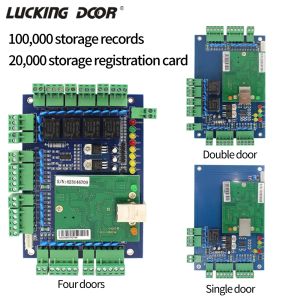 Panel de control de control de acceso a la puerta de red TCP/IP System con protocolo de comunicación de software Controlador Wiegand para protección de seguridad