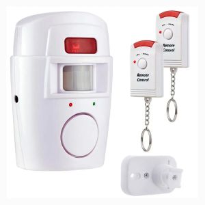 Système Système de détecteur de capteur de mouvement PIR sans fil Alarme avec 2 télécommandes Fenêtre de porte pour le système de sécurité d'alarme des caravanes de garage à la maison