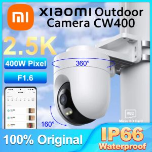 Système xiaomi caméra extérieure CW400 360 ° 160 ° 2,5k HD IP66 APPAREE WIFI SECONNAIRE CAME DE SÉCURITÉ 2560P 400M Vision nocturne AI Monitor