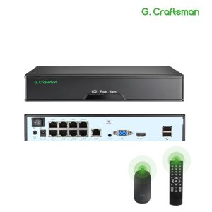 Système XMeye 8ch Poe NVR 4K Prise en charge 16ch Réseau vidéo Recordance REGISTRE H.265 + 1 HDD 24/7 Enregistrement IP Camera P2P System Security