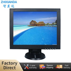 Système Zhixianda Affichage de bureau de 12 pouces pas cher 1024 * 768 4: 3 Ratio d'écran Sécurité domestique LCD CCTV INTERNATEUR MONITEUR TOUCH