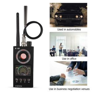 Systèmes K68 Multifonction Détecteur antipuis Camera GSM Bug Bug Finder GPS Signal Lens RF Tracker détecter les produits sans fil complète