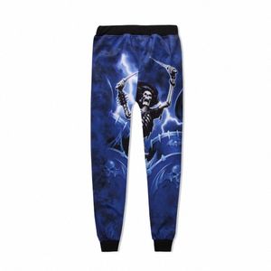 Szblaze Brand New Metal Music Print Jogger Pantalon Hommes Cool Skull Longueur Pantalon Femmes Loisirs Streetwear Printemps Pantalon Slim I4nU #