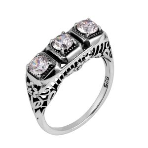 Diamante Szjinao para piedras preciosas de circón, 925 anillos de plata esterlina, flores talladas, anillo de dedo de circonia cúbica, joyería para mujer