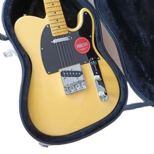 Cuerpo de Guitarra T L, Diapasón de arce de Color amarillo transparente, Guitarra artesanal de alta calidad, Envío Gratis, Guitarra eléctrica