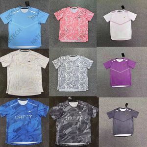 T-shirt technologique à manches courtes pour hommes T-shirt d'été en soie glacée pour hommes haut de sport fitness T-shirt en coton à séchage rapide entraînement de course jogging vêtements de sport à manches courtes