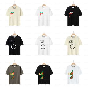 T-shirt Mens Designer Tshirt Shirts Crew Nou Cotton Blend Letter Imprimer Casual Short Sheeve Womens Vêtements Men Tshirts Summer T-shirt Luxury