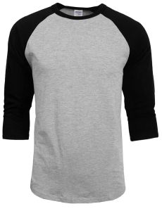 T-shirts B4235 New Fashion 2023 Vente chaude Summer Automne Men Oneck 100% coton Tshirt Men's Men's Casual 3/4 Manche à manches Raglan Jersey Shirt