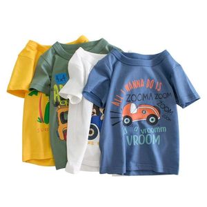 T-shirts Designer Kids Boys Vêtements Coton Coton Sleeve à manches courtes Tshirts Car dessin animé Enfants 29 ans