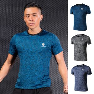 Camisetas de camisetas para hombres, camisas de deporte de compresión seca rápida, camisas de carreras de gimnasios, ropa deportiva Drifit
