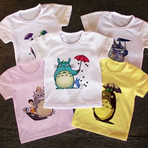 T-shirts New Summer 2021 Anime My Neighbor Totoro Print Kids T-Shirts Boys Girl Children Clothes Casual Baby Tees Tops For Girls T Shirts AA230330