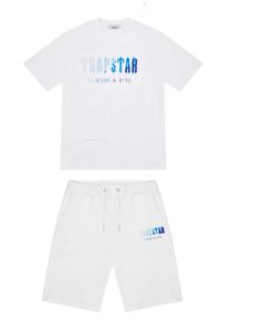 T-shirts Nouvel été Trapstar T-shirt et short Set Marque Coton T-shirt pour hommes Imprimer Costume 2 pièces Survêtement pour femmes Livraison gratuite Z0221