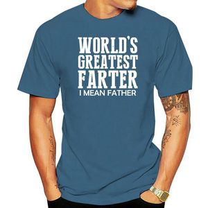 T-shirts Super mode hommes été manches courtes t-shirt le plus grand Farter du monde je veux dire père-cadeau pour papa hommes t-shirt hommes