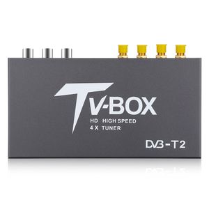 T339 Car HD DVB - T2 Mobile TV Box Receiver 4X Tuner High Speed