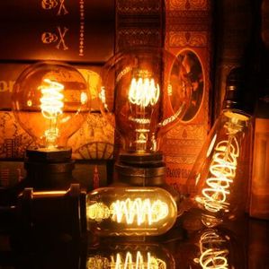 T45 ST64 G80 G95 G125 Spirale Lumière LED Filament Ampoule 4W E27 Rétro Vintage Lampes Éclairage Décoratif Dimmable Edison Lampe