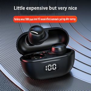 T58 modèle privé populaire sans fil Bluetooth écouteurs affichage numérique réduction du bruit d'appel mini casque BT de type haricot