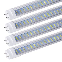 T8 4FT LED Tube Ampoules, Triple Rangée 60W 6000K Blanc Froid, 6500LM, 4 Pied T12 LED Remplacement pour Tubes Fluorescents, Ballast Bypass