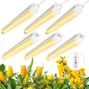 Luz de cultivo LED T8, lámpara de planta de 3 pies, 30 W, equivalente a 1000 W, espectro completo, diseño conectable con sincronización, lámpara de cultivo integrada T8, paquete de 6