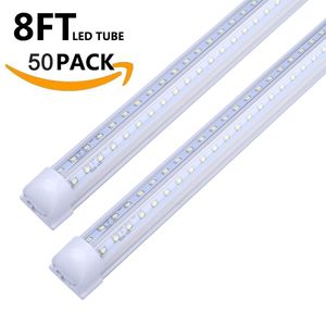 T8 LED Ampoule d'ampoule Intégrez la forme V 4FT 5FT 6FT 8ft 8ft 3528 SMD Double côté refroidisseur de la porte de la porte 100LM / W