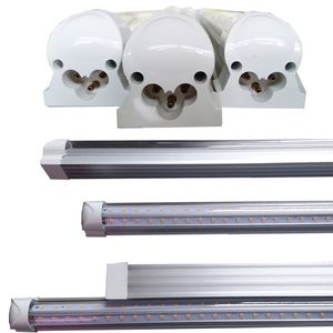 Tubo LED T8 en forma de V integrado 4 pies 5 pies 6 pies 8 pies tubo LED de potencia de doble cara precio de fábrica iluminación de puerta más fría 100LM