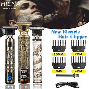 Cortadora de pelo eléctrica T9 USB, afeitadora recargable, recortadora de barba, máquina de corte profesional para hombres, corte de peluquero 220623