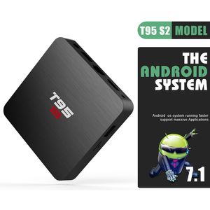 T95 S2 Android TV Box 2G 16G Amlogic S905W Quad Core 3D 4K Streaming Meida Player 2.4G Wifi Smart Box GB 8GB