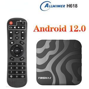 T95MAX TV Box Android 12 4 Go de RAM 32 Go de ROM Allwinner H618 6K 4K HDR Double Wifi 1 Go 8 Go Lecteur multimédia T95 Max 2 Go 16 Go