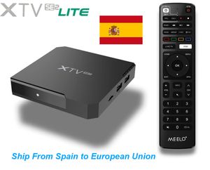 Navire d'Espagne Meelo plus XTV SE2 Lite TV Box Media Android 11 2.4G / 5G WiFi Amlogic S905W2 2GB RAM 8 Go Rom