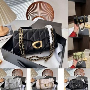 Bolsa Tabby Designer Bag Shoulder Bag Luxury Soft Chilted Bag Bag de cuero para mujer Fashion Fashion Fashion Classic Purse Taby Plewup Bollín grande